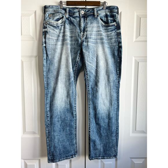 Buckle Salvage Supply Co Men's Jeans Mayhem Straight 38x31 Regular Fit - Picture 1 of 7